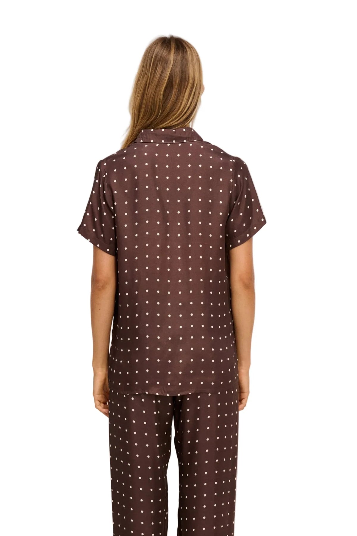 Polka Shirt in Chocolate — view 3
