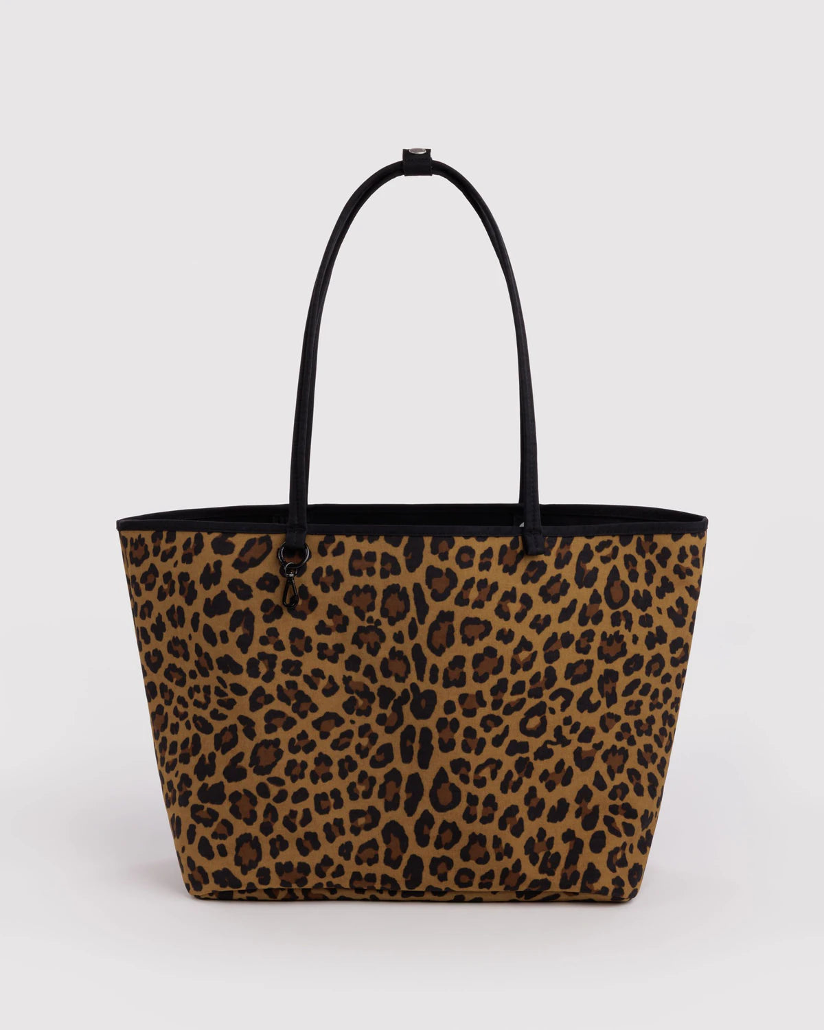 Large Nylon Reversible Tote in Leopard Mix