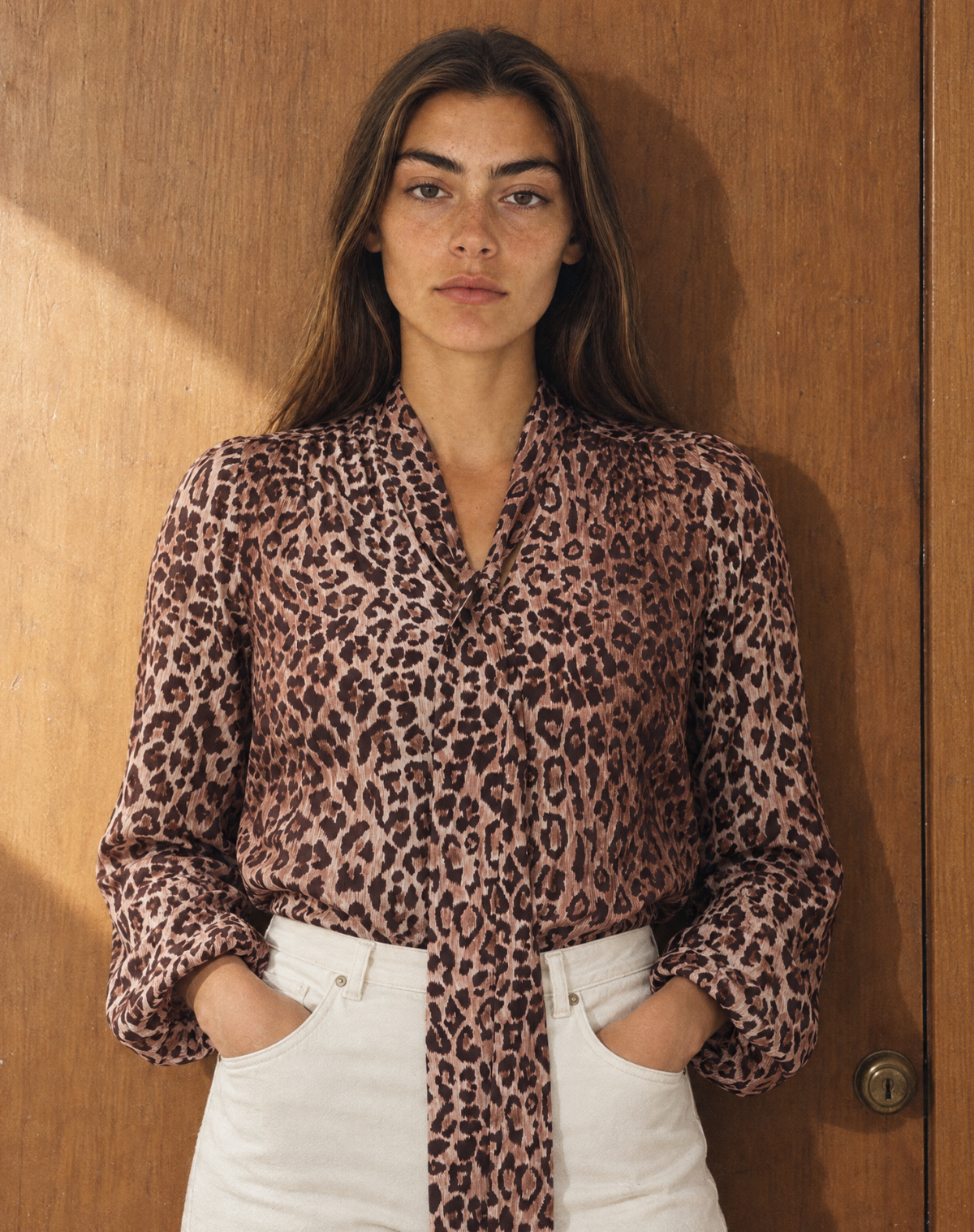 Moss Top in Leopard Brown — view 1