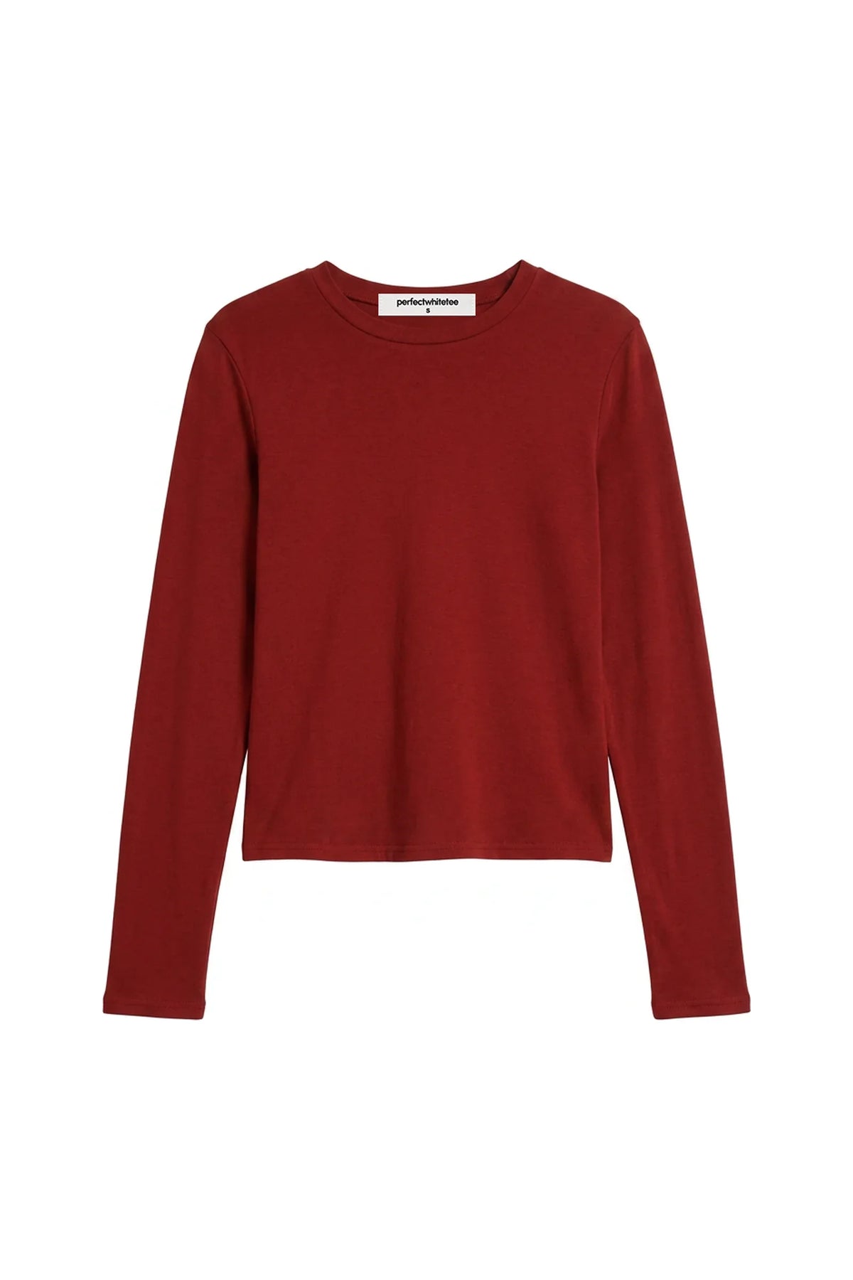Lisa Long Sleeve Tee in Ruby Red - view 2