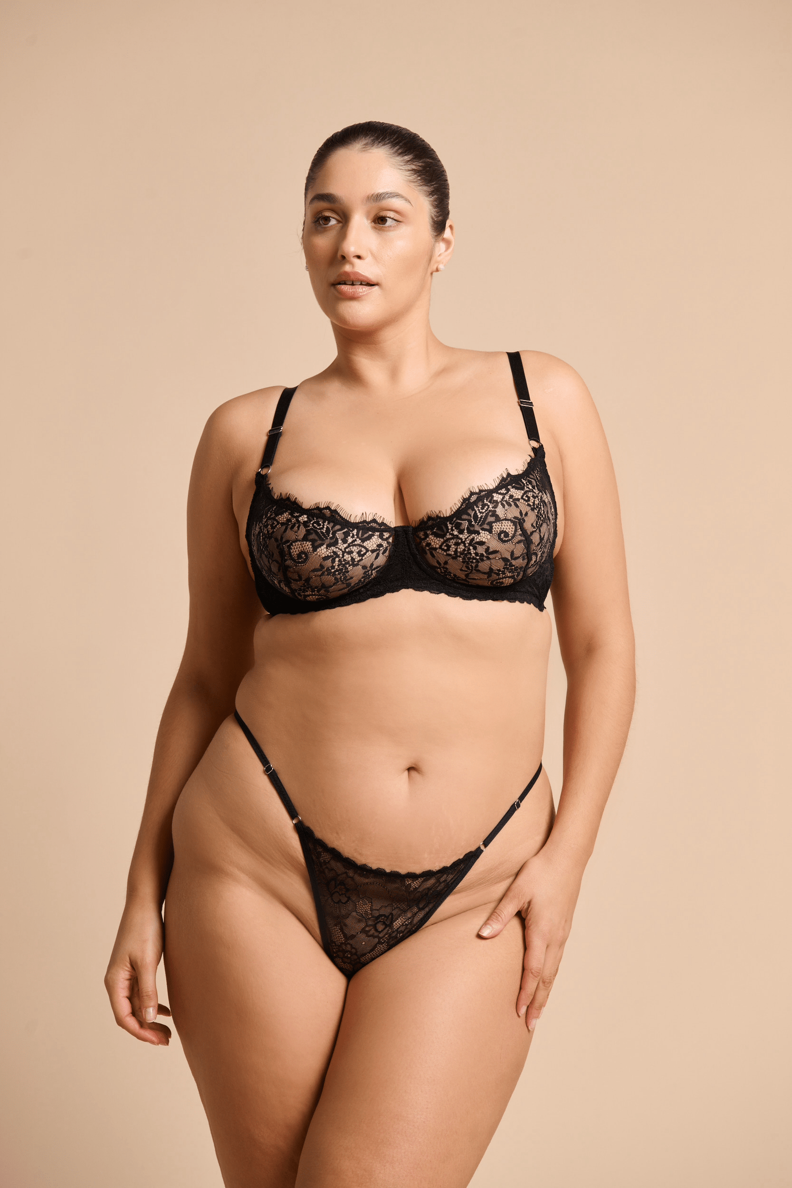 Maverick Underwire Bra in Black — view 5