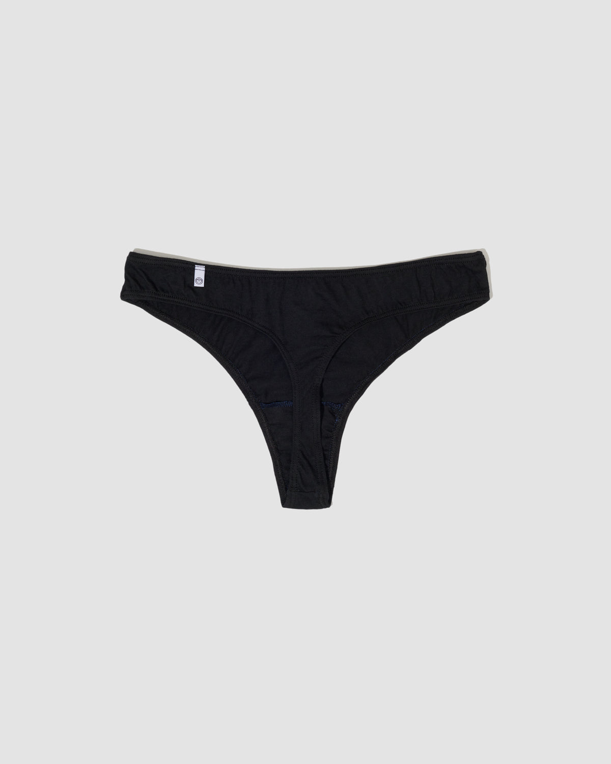 Cotton Thong in Midnight