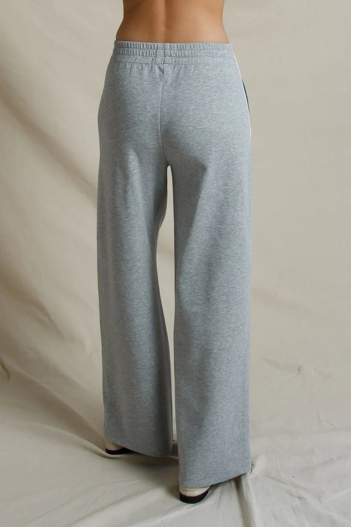 Mikos Pureform Wide Leg Pant in Heather Grey - view 4