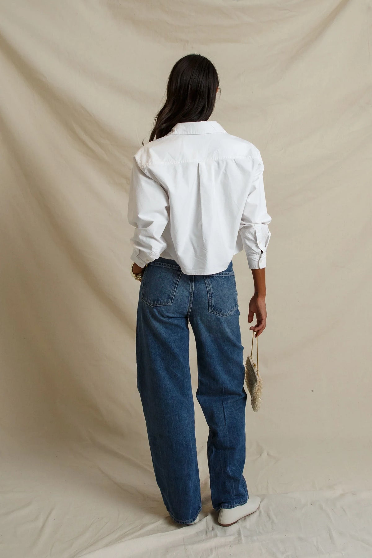 Naomi Button Down Shirt in White - view 5