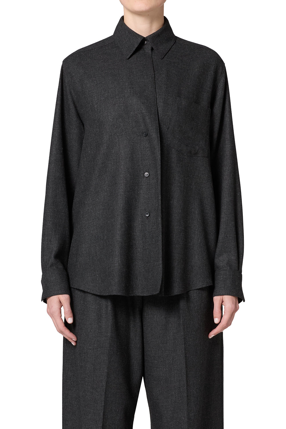 Aris Shirt in Charcoal Heather - view 1