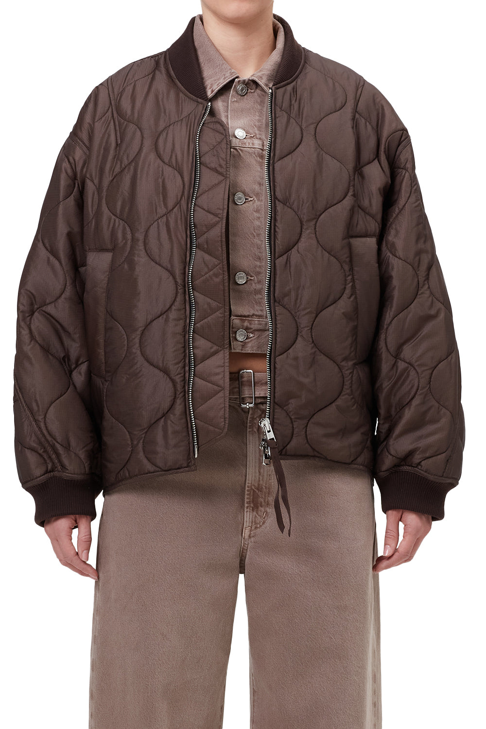 Isla Quilted Jacket in Bourbon — view 1