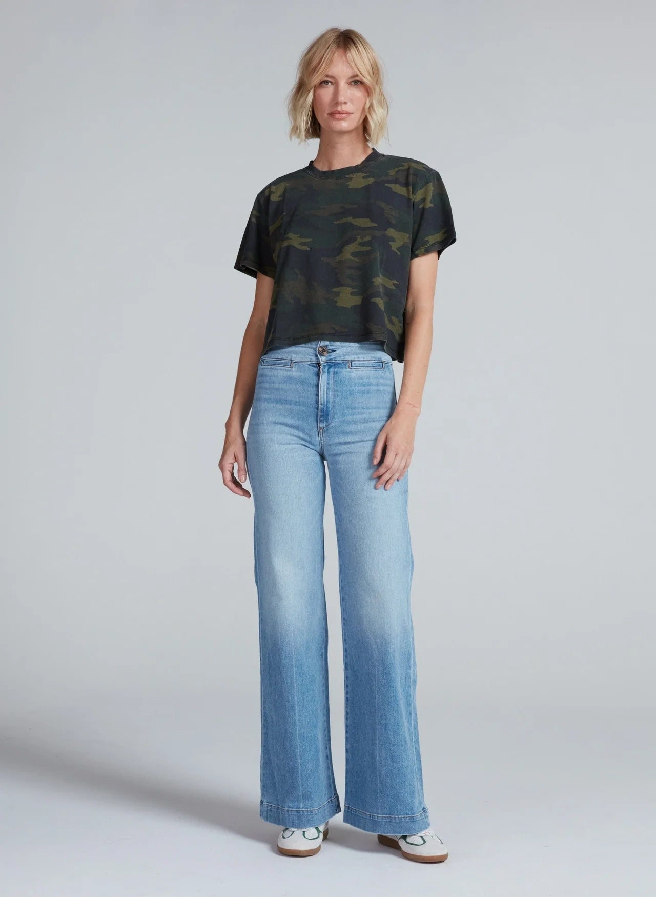 Shrunken Boy Tee in Camo — front view