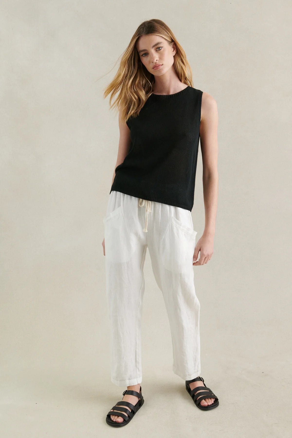 Spring Tank in Black