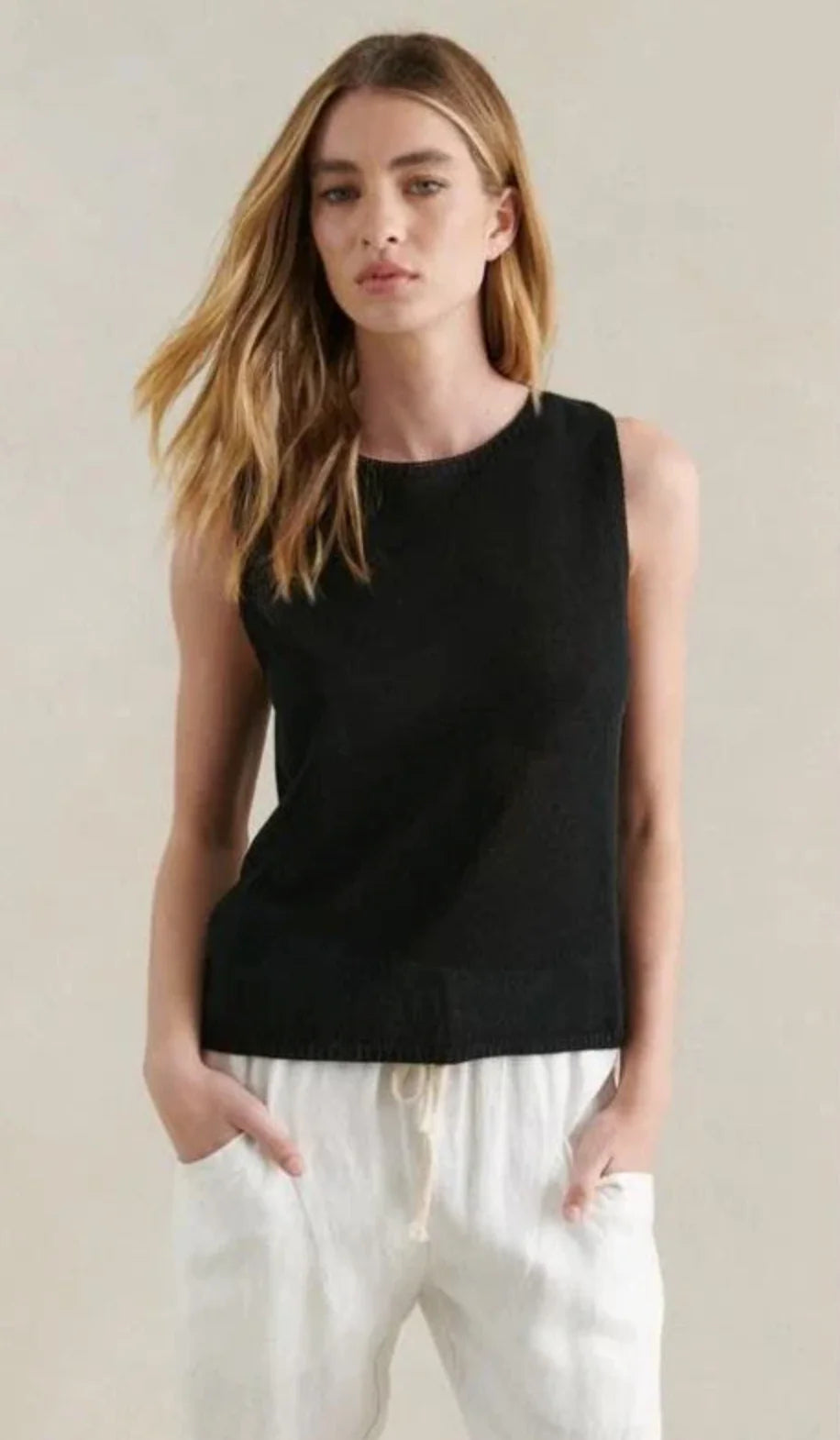 Spring Tank in Black