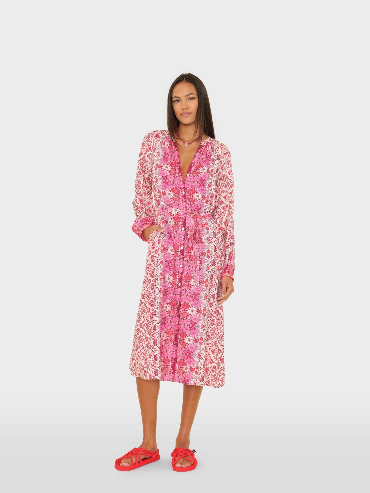 Nicola Dress in Crushberry