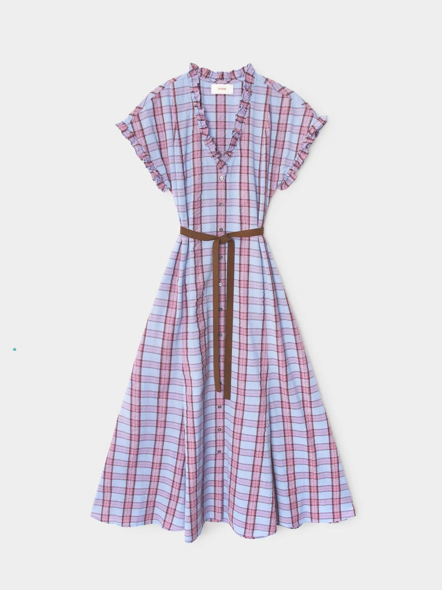 Dixie Dress in Lunar Blue — front view