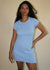 Bellevue Mini Dress in Baby Blue