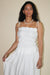 Crinkle Dress in White
