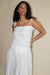 Crinkle Dress in White
