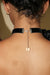 Rosette Choker Necklace in Black