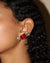 Bala earrings in Rubi