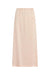 Women's pink silk midi skirt
