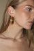 Large Gold Concave Hoops