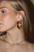 Large Gold Concave Hoops