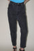 Faded Black Tapered Jeans